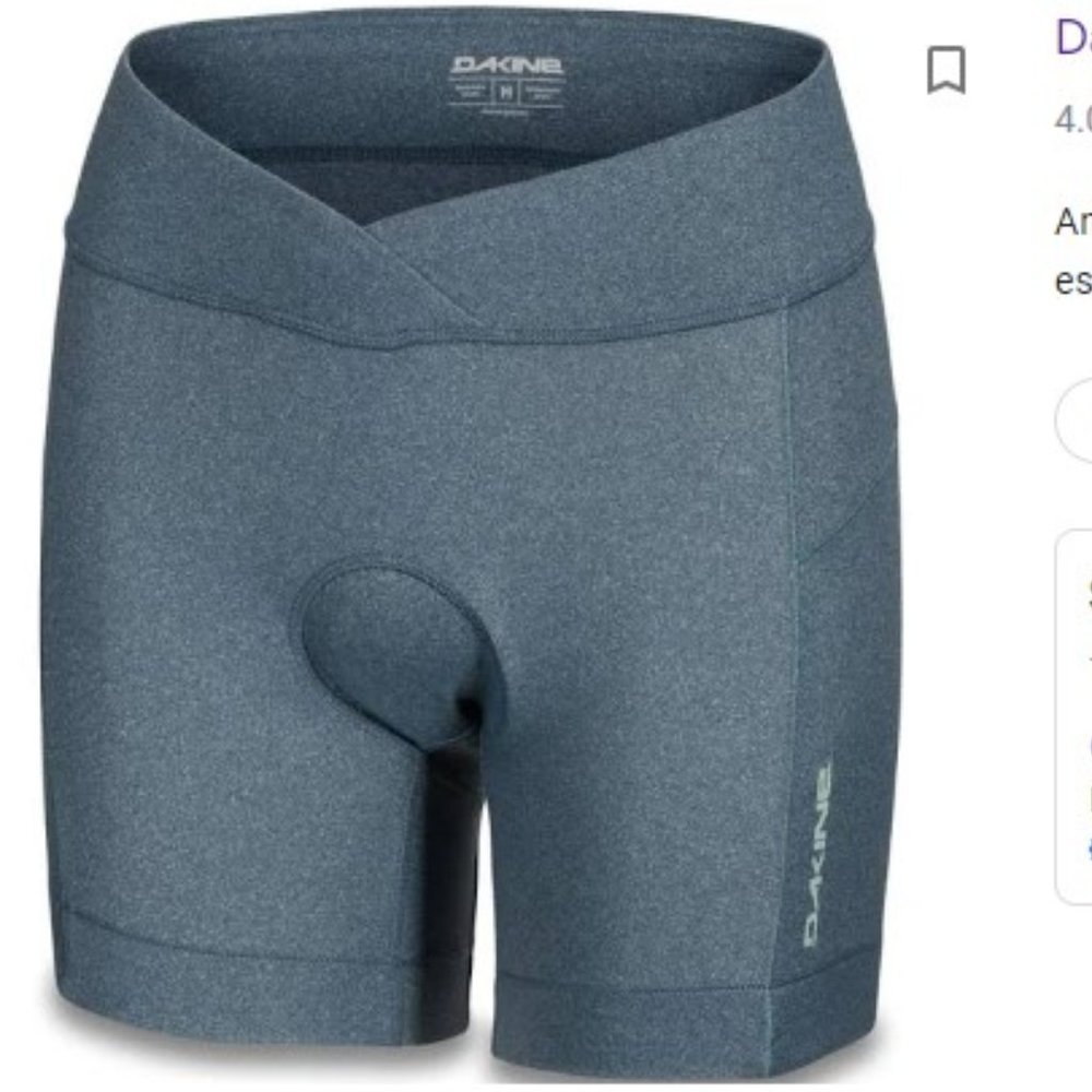 Women’s Blue Dakine padded Cycling Mountain Bike shorts Size XS